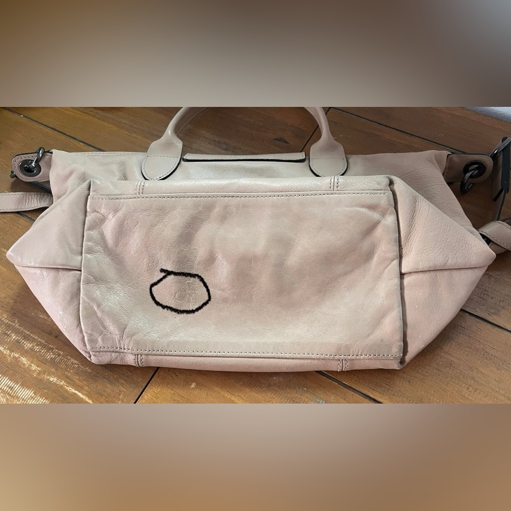 Longchamp Beige Leather Shoulder Bag - Picture 10 of 15